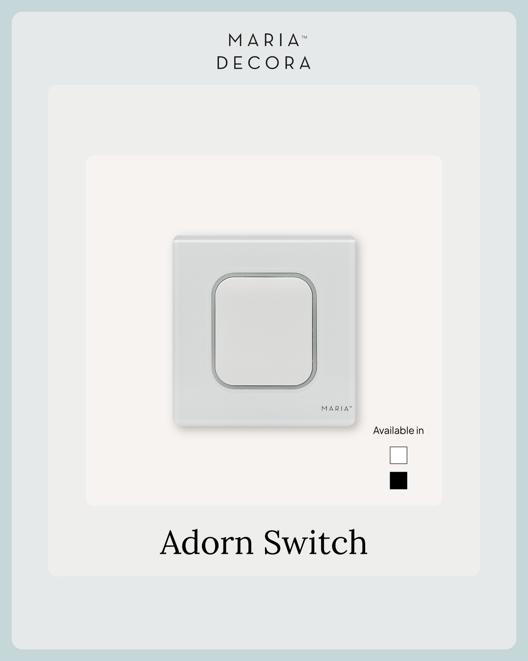 1 Gang Tempered Glass Adorn Series